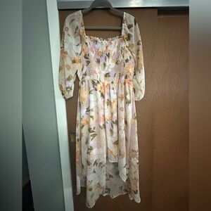 Floral Long Sleeve Dress